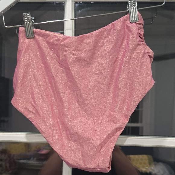 Lily & Rose Shimmering Pink Bikini Bottoms - Picture 4 of 4